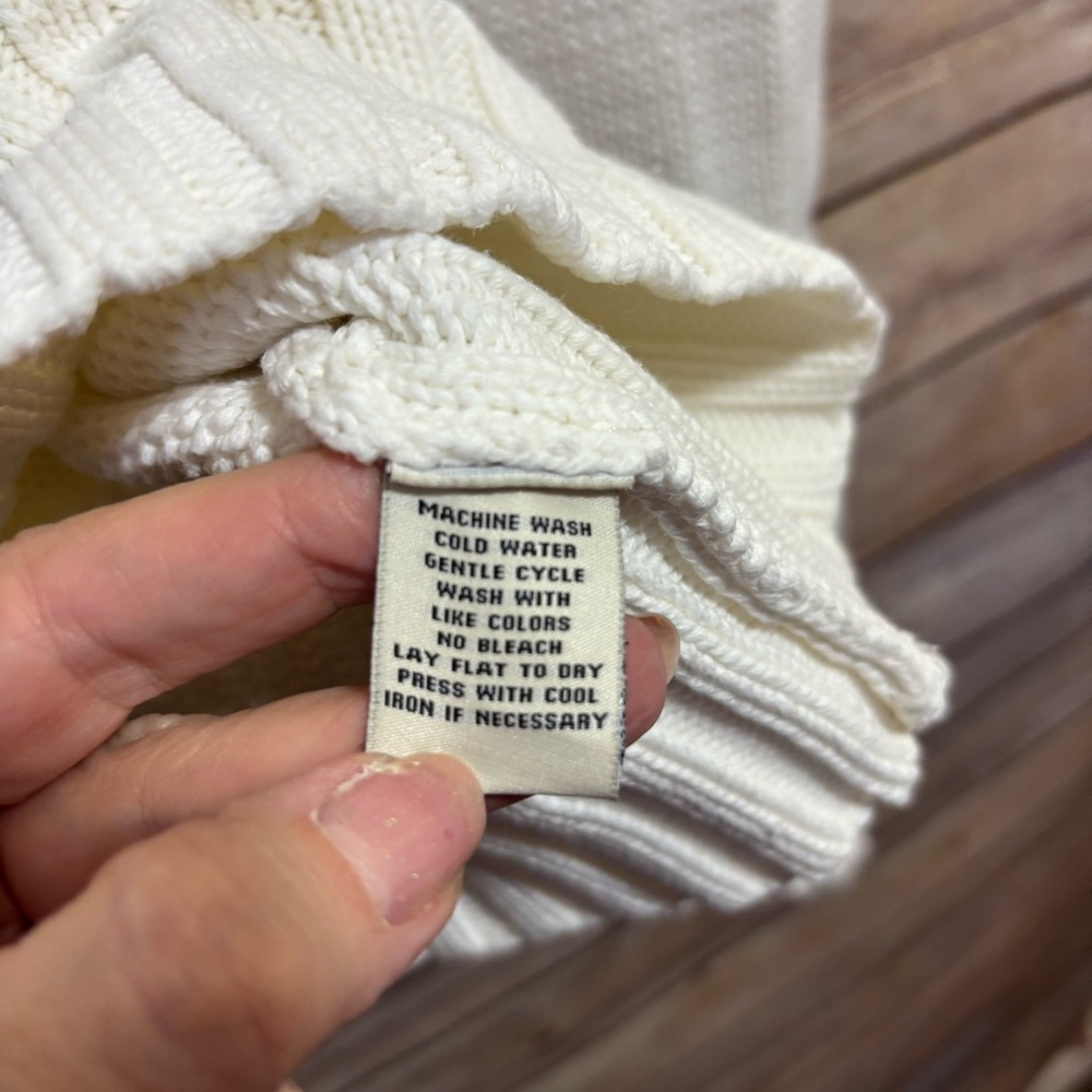 Vintage Polo jeans company Ralph Lauren American flag Cotton knit sweater Small - Picture 4 of 7